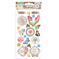 Chipboard cm 15x30 Stamperia Romantic Garden House