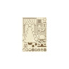 Apliques de Madera Stamperia A-5 Christmas Home