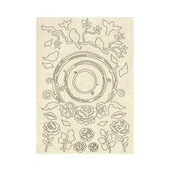 Apliques de Madera Stamperia A-5 Colored Garlands