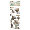 Rub-on Stamperia 10.16x21.6 cms. Voyages Fantastiques La era de la aventura
