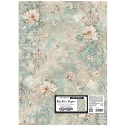 Papel de Arroz  Stamperia 50x70 cms.  Peony pattern