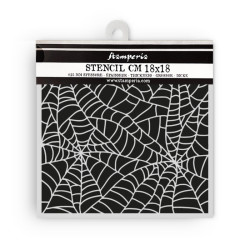 Stencil 18x18 cms. Stamperia Whispering woods spider pattern
