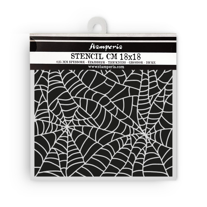 Stencil 18x18 cms. Stamperia Whispering woods spider pattern Stencil 18x18 cms. Stamperia Whispering woods spider pattern