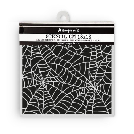 Stencil 18x18 cms. Stamperia Whispering woods spider pattern