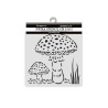 Stencil 12x12 cms. Stamperia Whispering woodsmushrooms