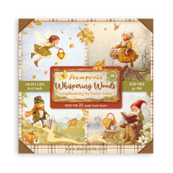 Maxi block Colección  Stamperia 20.3x20.3 Whispering woods Impreso 1 cara