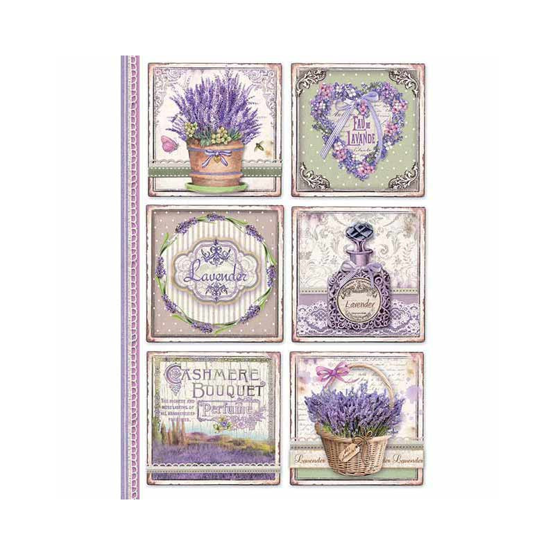 Papel de Arroz Stamperia A-4 Provence Papel de Arroz Stamperia A-4 Provence