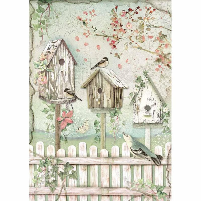 Papel de Arroz Stamperia A-4 House of Roses