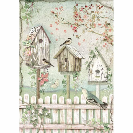 Papel de Arroz Stamperia A-4 House of Roses