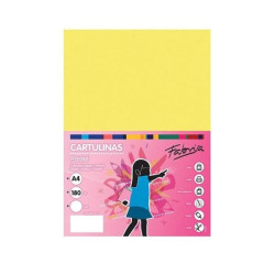 Cartulina Din A-4 Fabrisa 50 hojas Amarillo