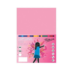 Cartulina Din A-4 Fabrisa 50 hojas Rosa