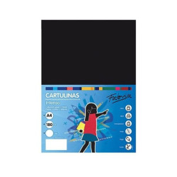 Cartulina Din A-4 Fabrisa 50 hojas Negro
