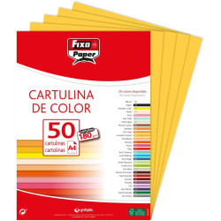 Cartulina Din A-3  50 hojas amarillo canario