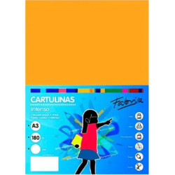 Cartulina Din A-3  50 hojas Naranja