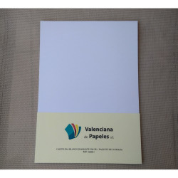 Paquete 20 hojas Cartulinas Din A-4 Blanco Diamante 200 grs.