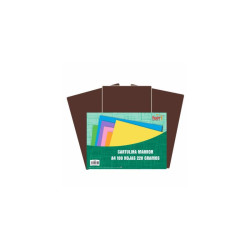 Hoja Cartulina Din A-4 220 grs. Marron