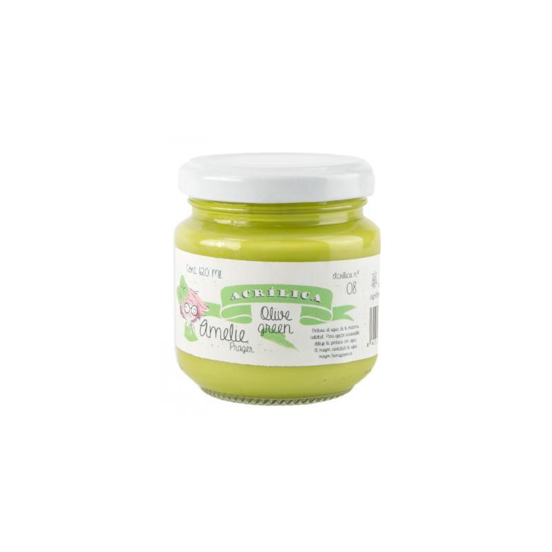 AMELIE ACRÍLICA 08 OLIVE GREEN - 120 ML