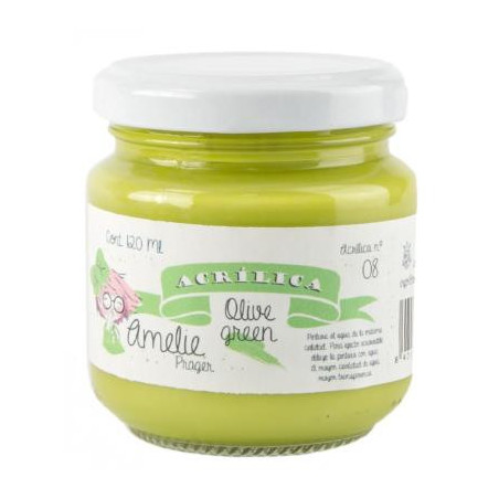 AMELIE ACRÍLICA 08 OLIVE GREEN - 120 ML