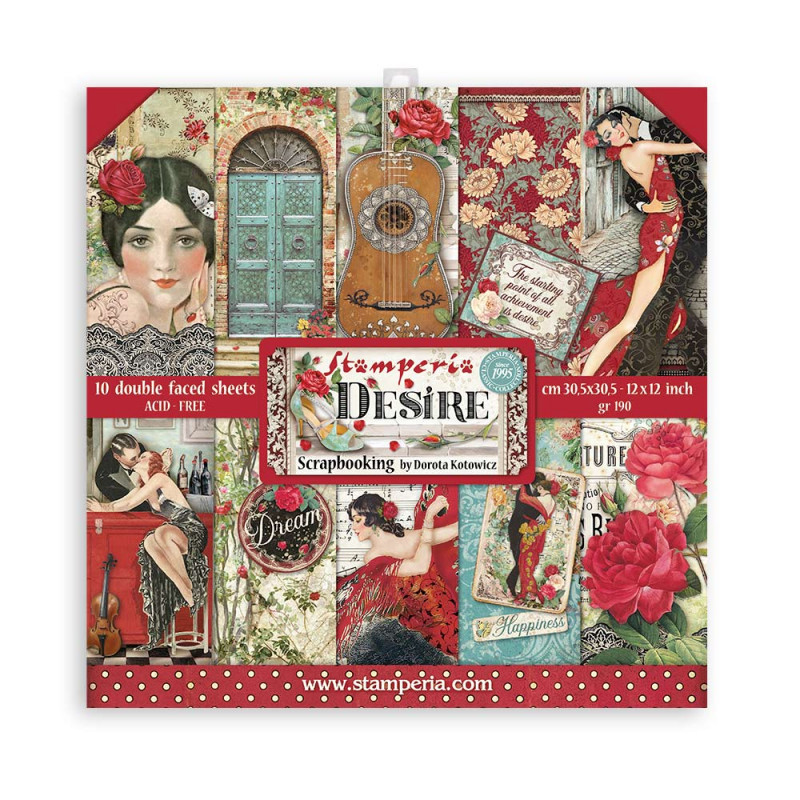 Colección Desire Stamperia 30 x30