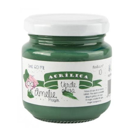 AMELIE ACRÍLICA 10 VERDE OLIVA - 120 ML