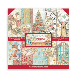 Colección Christmas Greetings Stamperia 30 x30