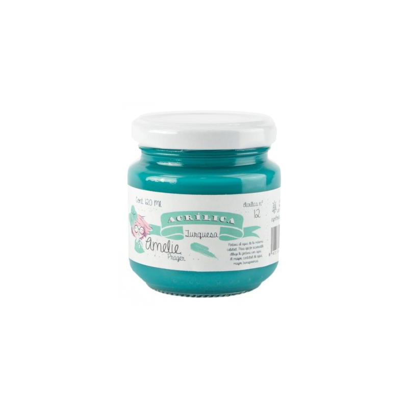AMELIE ACRÍLICA 12 TURQUESA - 120 ML
