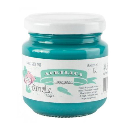 AMELIE ACRÍLICA 12 TURQUESA - 120 ML