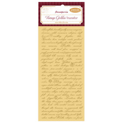 Vintage Golden Transfer - Writing