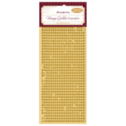 Vintage Golden Transfer - Rhombuses pattern