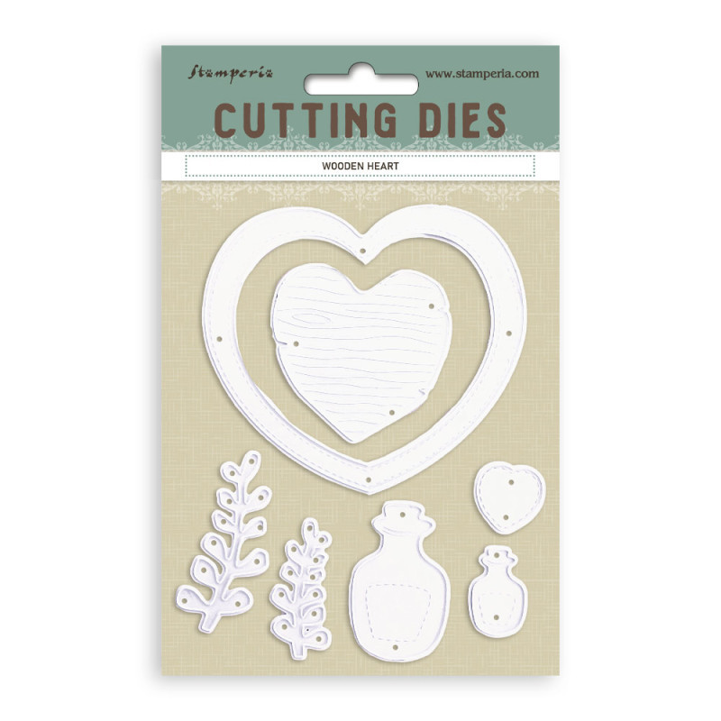 Set Troqueles A-6 Stamperia Heart
