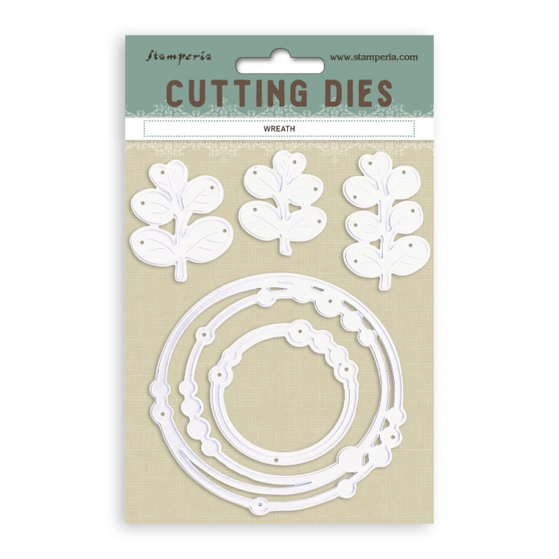 Set Troqueles A-6 Stamperia Wreath