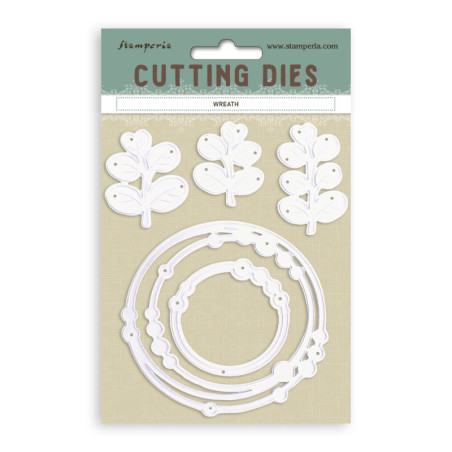 Set Troqueles A-6 Stamperia Wreath