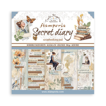 Colección Secret Diary Stamperia 30 x30