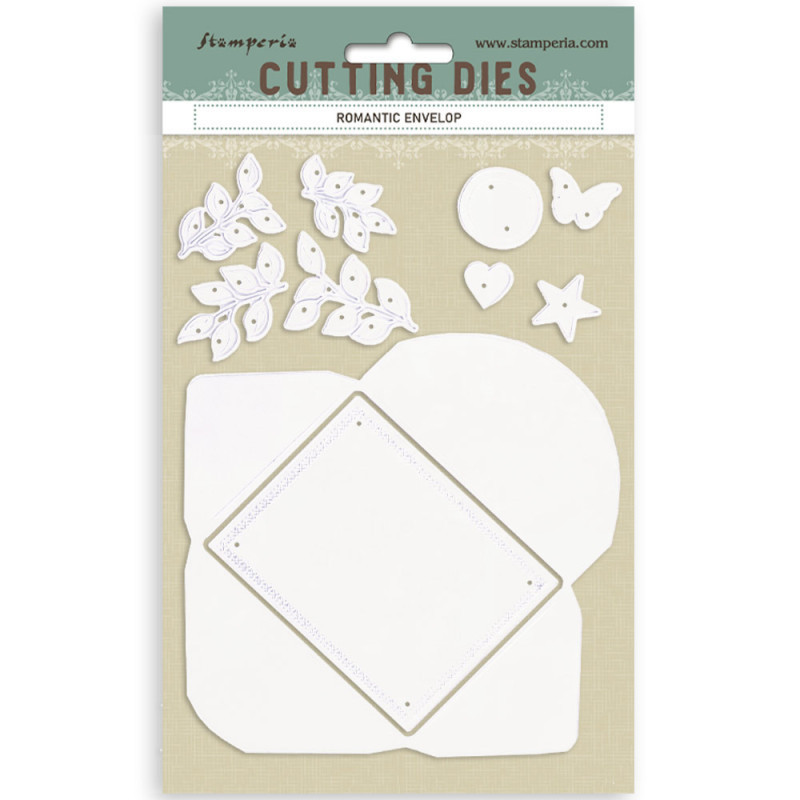 Set Troqueles A-5 Stamperia Romantic Envelope