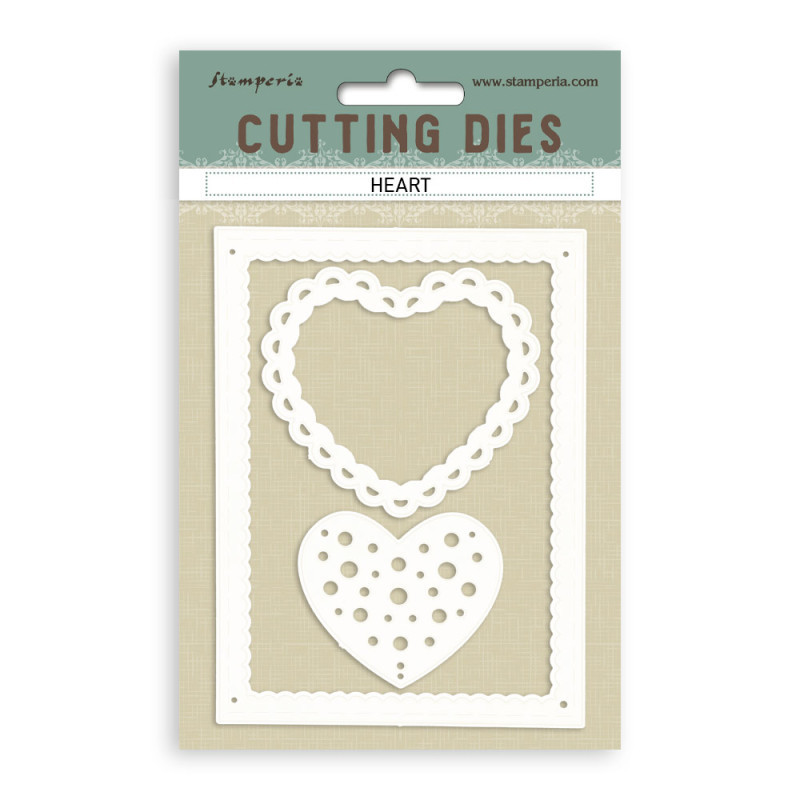 Set Troqueles A-6 Stamperia Heart