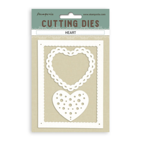 Set Troqueles A-6 Stamperia Heart