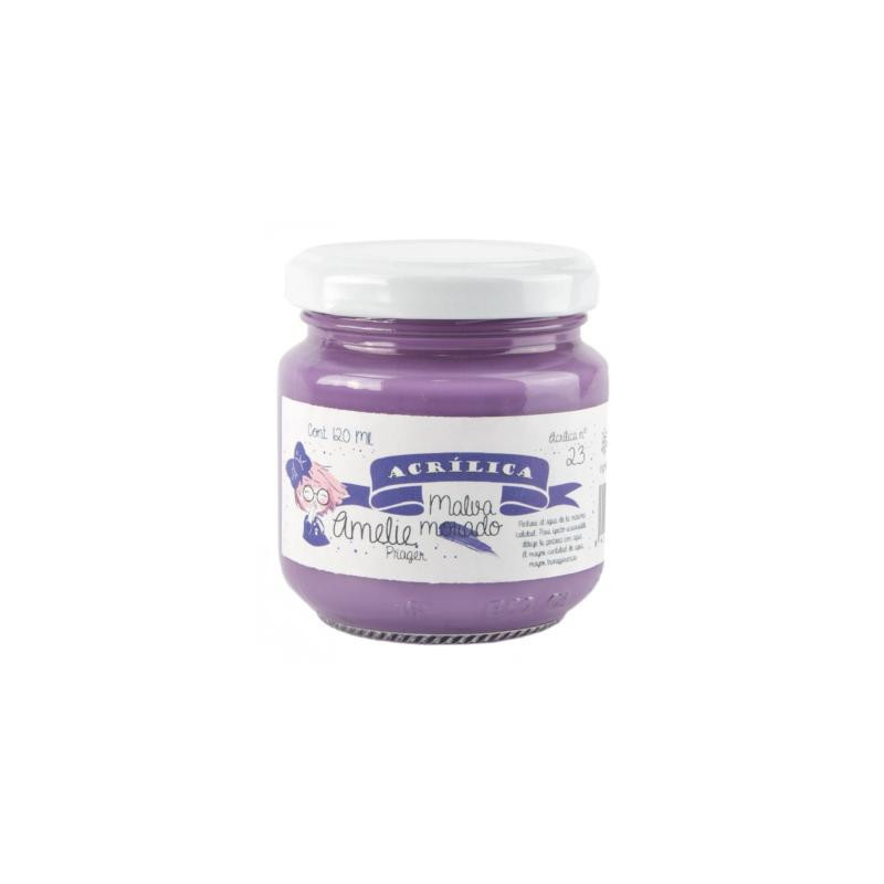 AMELIE ACRÍLICA 23 MALVA MORADO - 120 ML