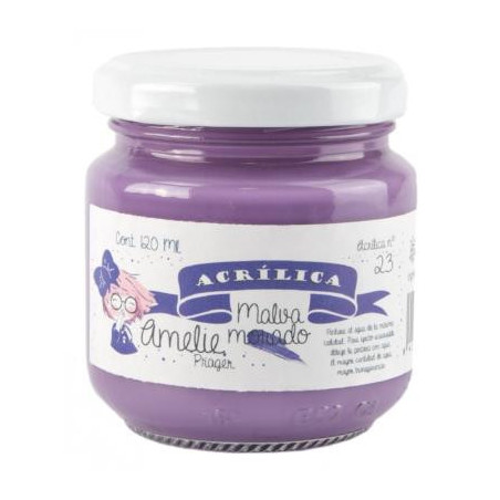 AMELIE ACRÍLICA 23 MALVA MORADO - 120 ML