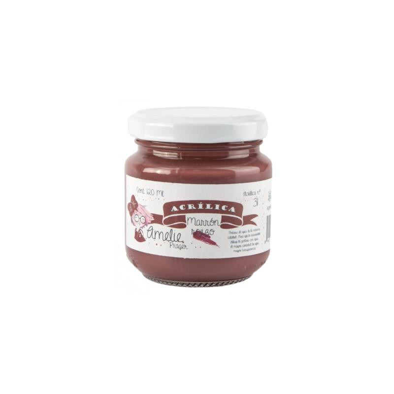 AMELIE ACRÍLICA 31 MARRÓN ROJIZO - 120 ML