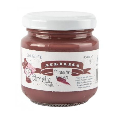 AMELIE ACRÍLICA 31 MARRÓN ROJIZO - 120 ML