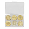 Set 6 sellos diametro 2.5 cms. Celebracion