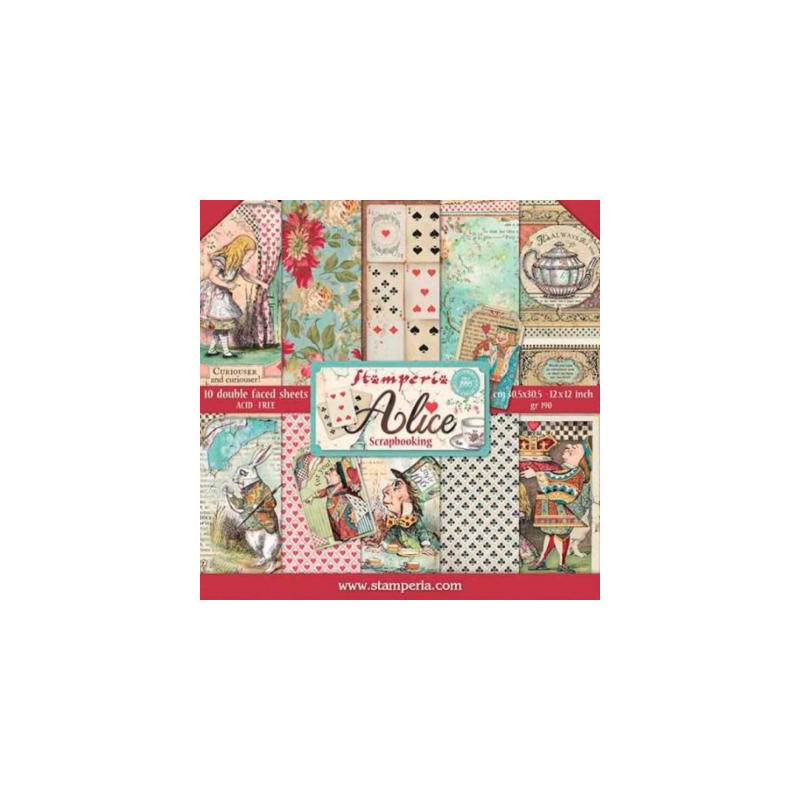 Colección Stamperia 30 x30 Alice