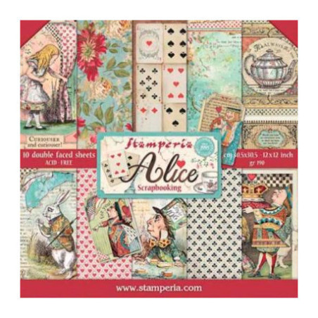 Colección Stamperia 30 x30 Alice