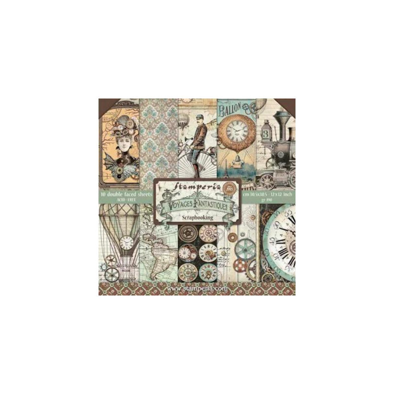 Colección Stamperia 30 x30 Voyages
