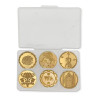 Set 6 sellos diametro 2.5 cms. Venice City of Arts