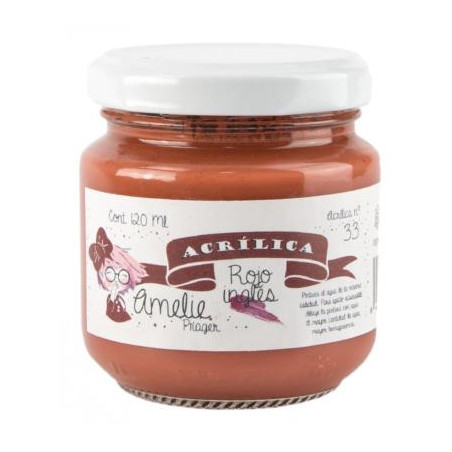 AMELIE ACRÍLICA 33 ROJO INGLÉS - 120 ML
