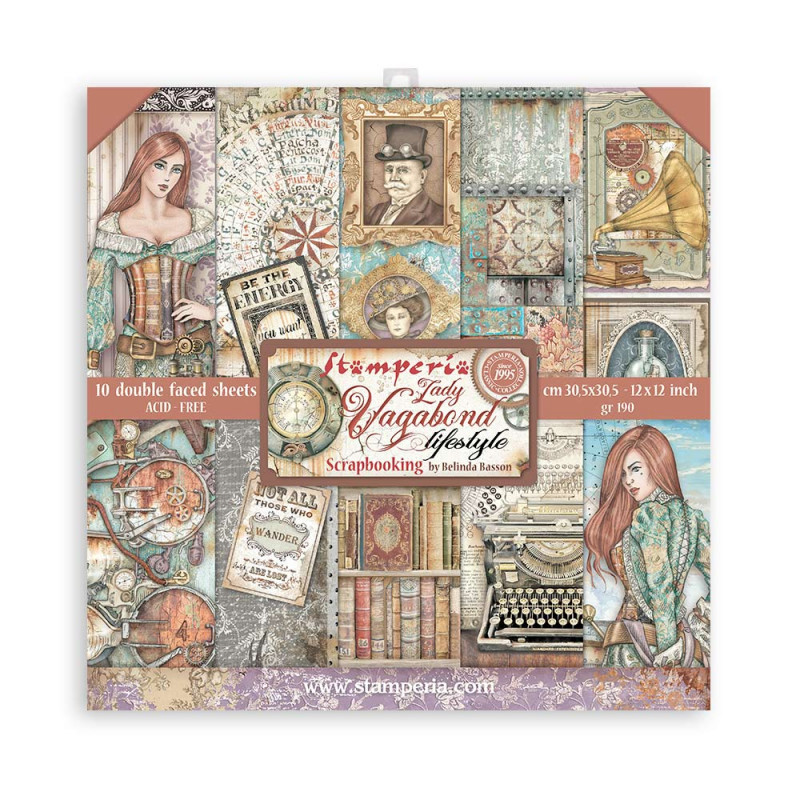 Colección Lady Vagabond lifestyle Stamperia 30 x30