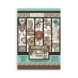 Washi pad 8 hojas A5 Sir Vagabond in fantasy world  Stamperia