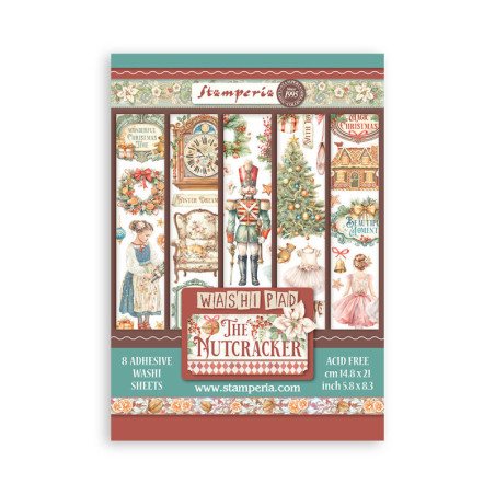 Washi pad 8 hojas A5 The Nutcracker  Stamperia