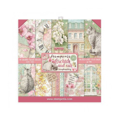 Colección Scrap Stamperia 20.3x20.3 Orchids and Cats